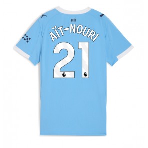 Lacne Ženy Futbalové dres Manchester City Rayan Ait-Nouri #21 2025-26 Krátky Rukáv - Domáci